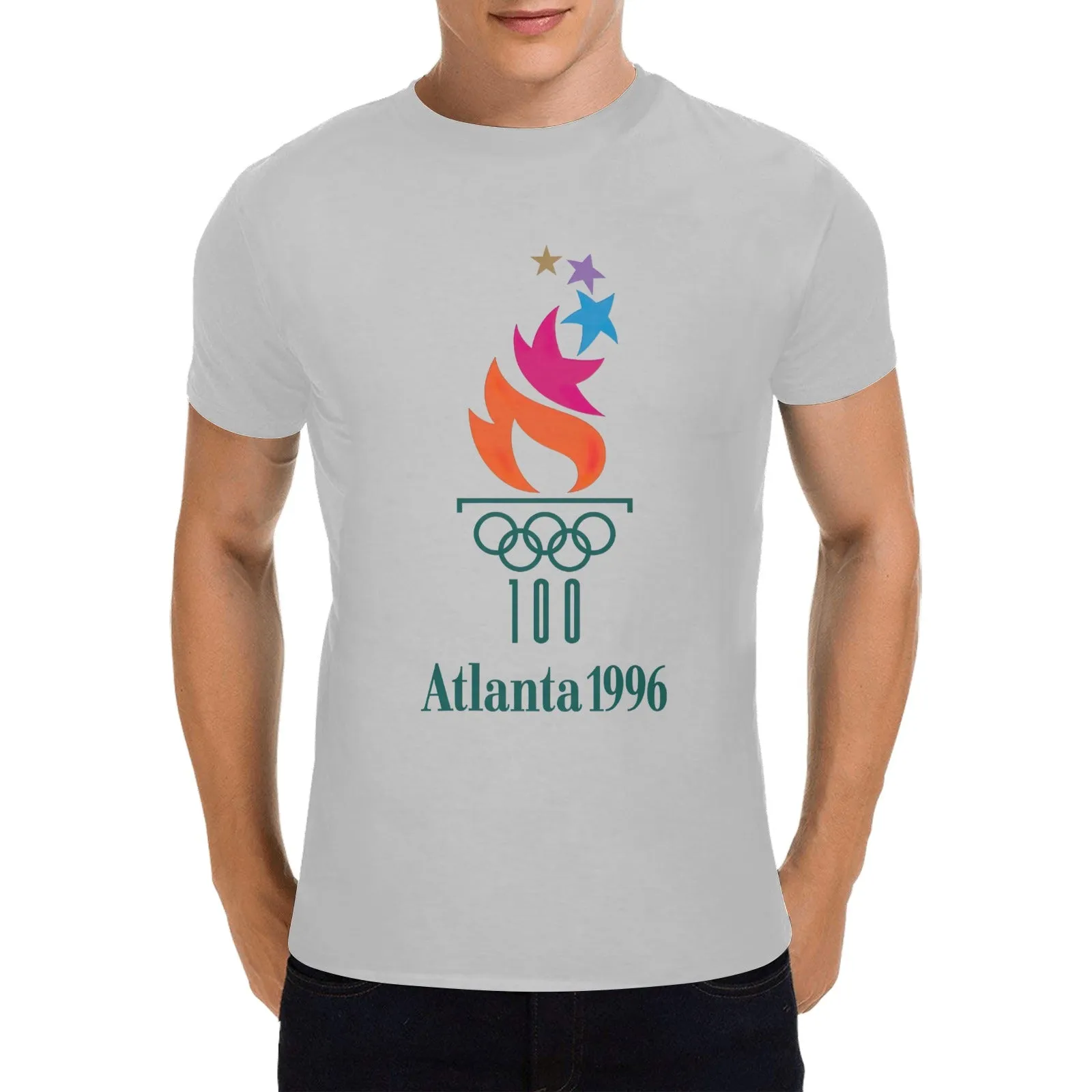 1996 Atlanta Olympics Men's T-shirt 100% Cotton