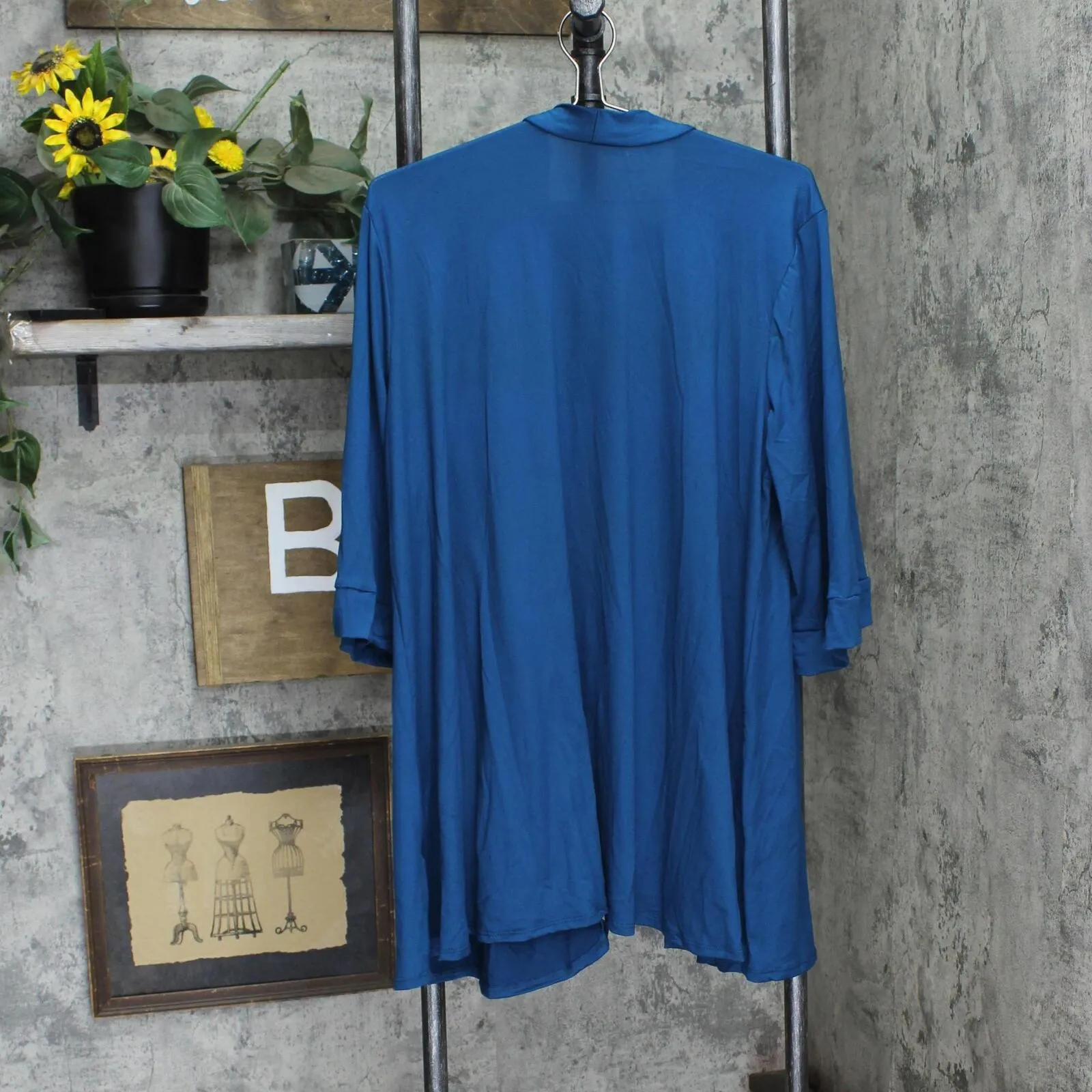 24seven Comfort Apparel Women's Plus Size Open Front Cardigan P020309