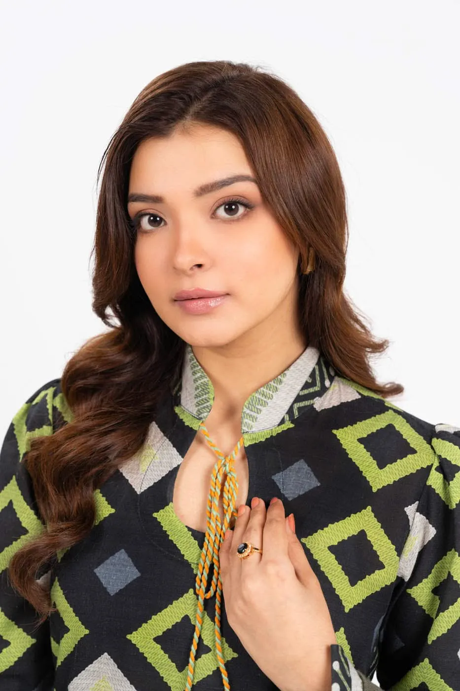 3 Piece Printed Kirundi Suit With Shawl