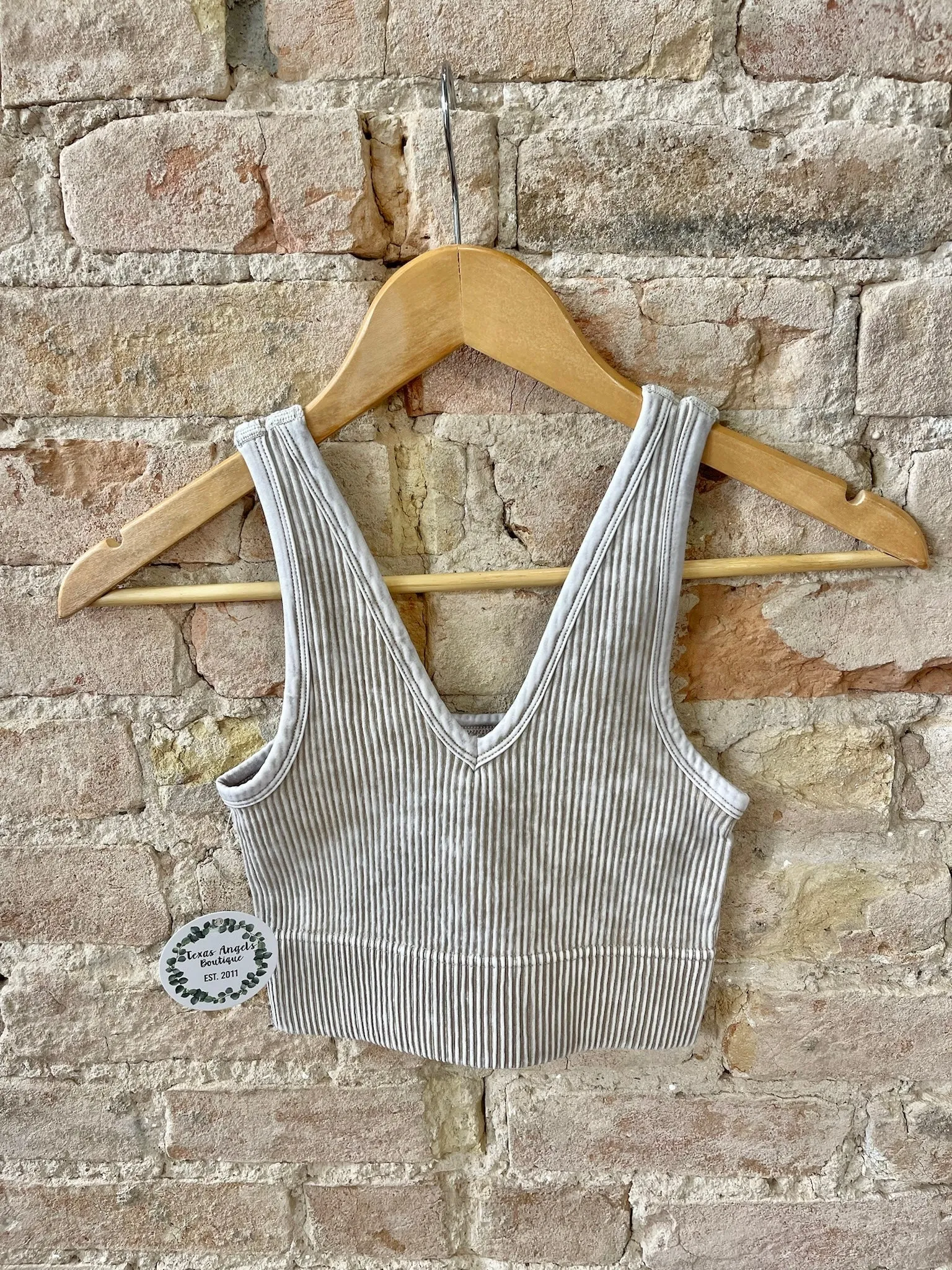 50% Off - Back At It Light Mocha Reversible Tank