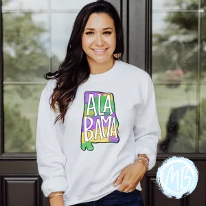 Alabama Mardi Gras Youth & Adult Sweatshirt