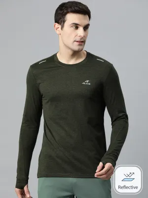 Alcis Men Solid Dry Tech Slim Fit T-shirt