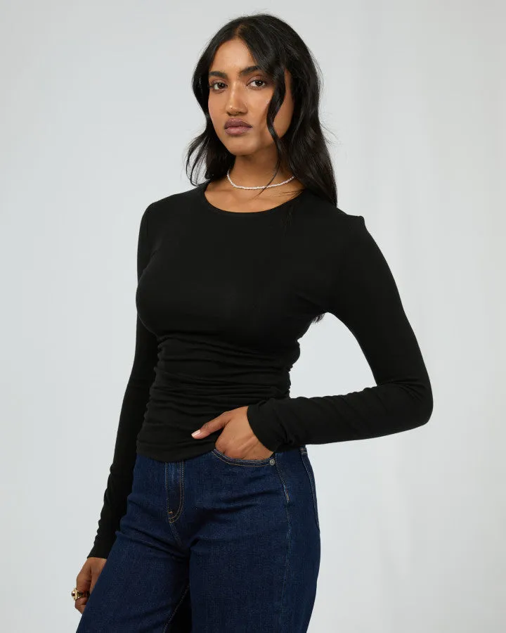 All About Eve Kylie Long Sleeve Top - Black