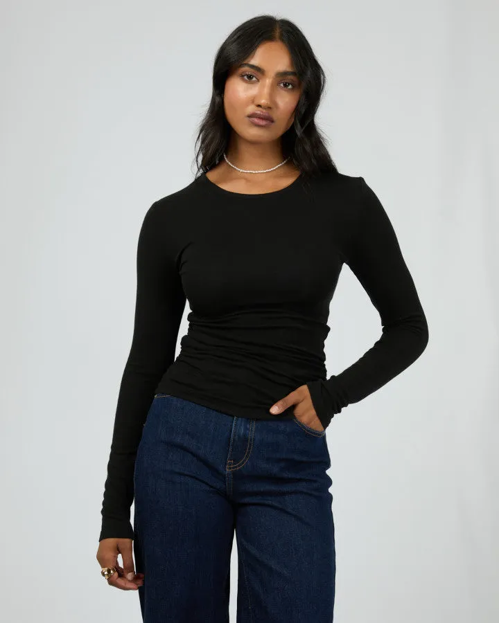 All About Eve Kylie Long Sleeve Top - Black