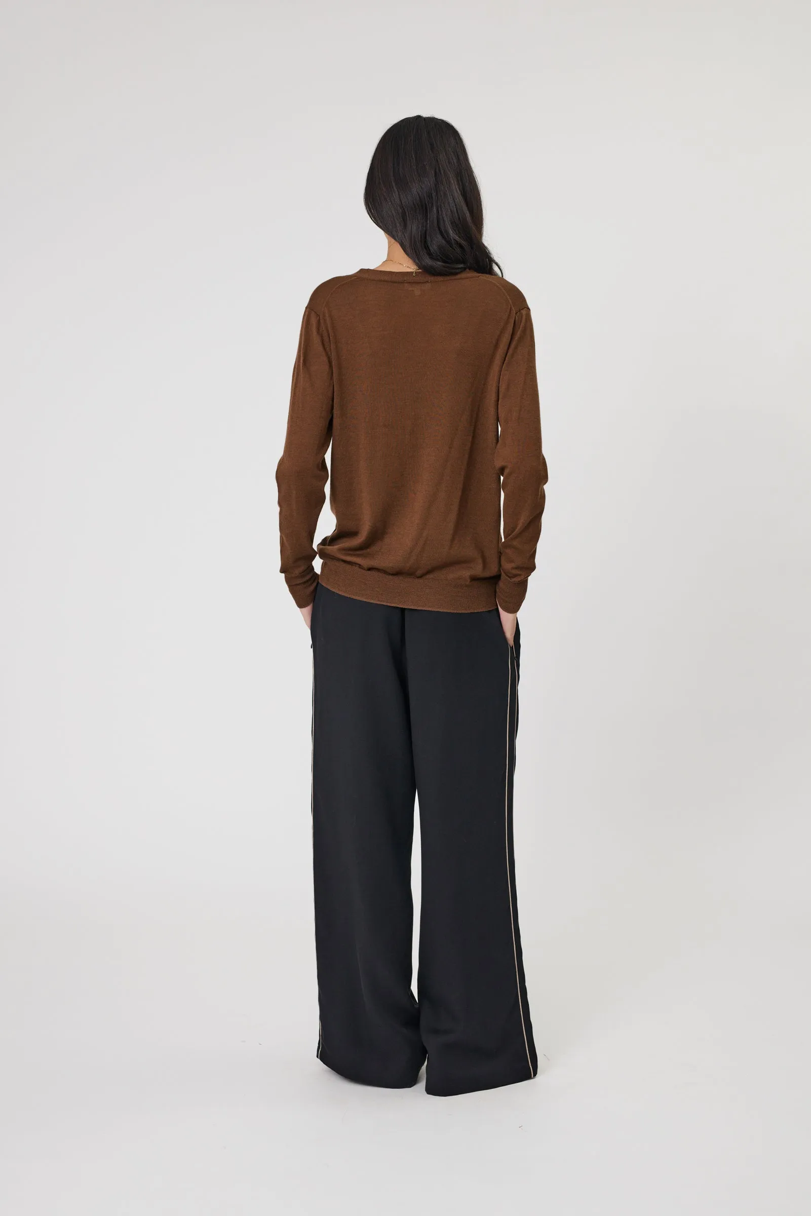 Alto Merino Cardigan - Walnut