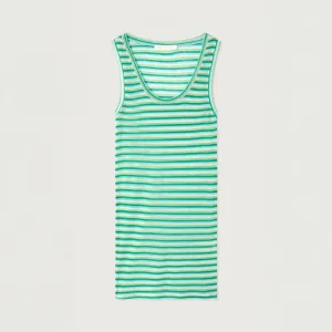 AMERICAN VINTAGE Massachusetts Vest in Rayures Vertes