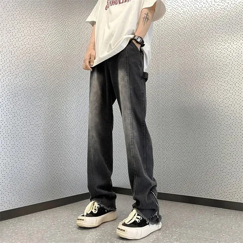 Amerikanische High Street Gewaschen Jeans