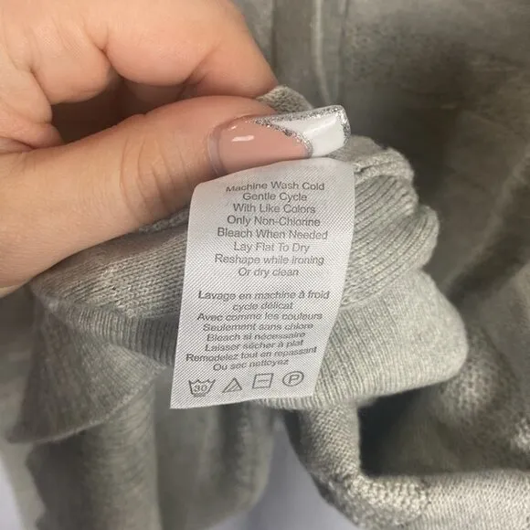 Anthropologie Left of Center Valonia Cardigan Grey NWT