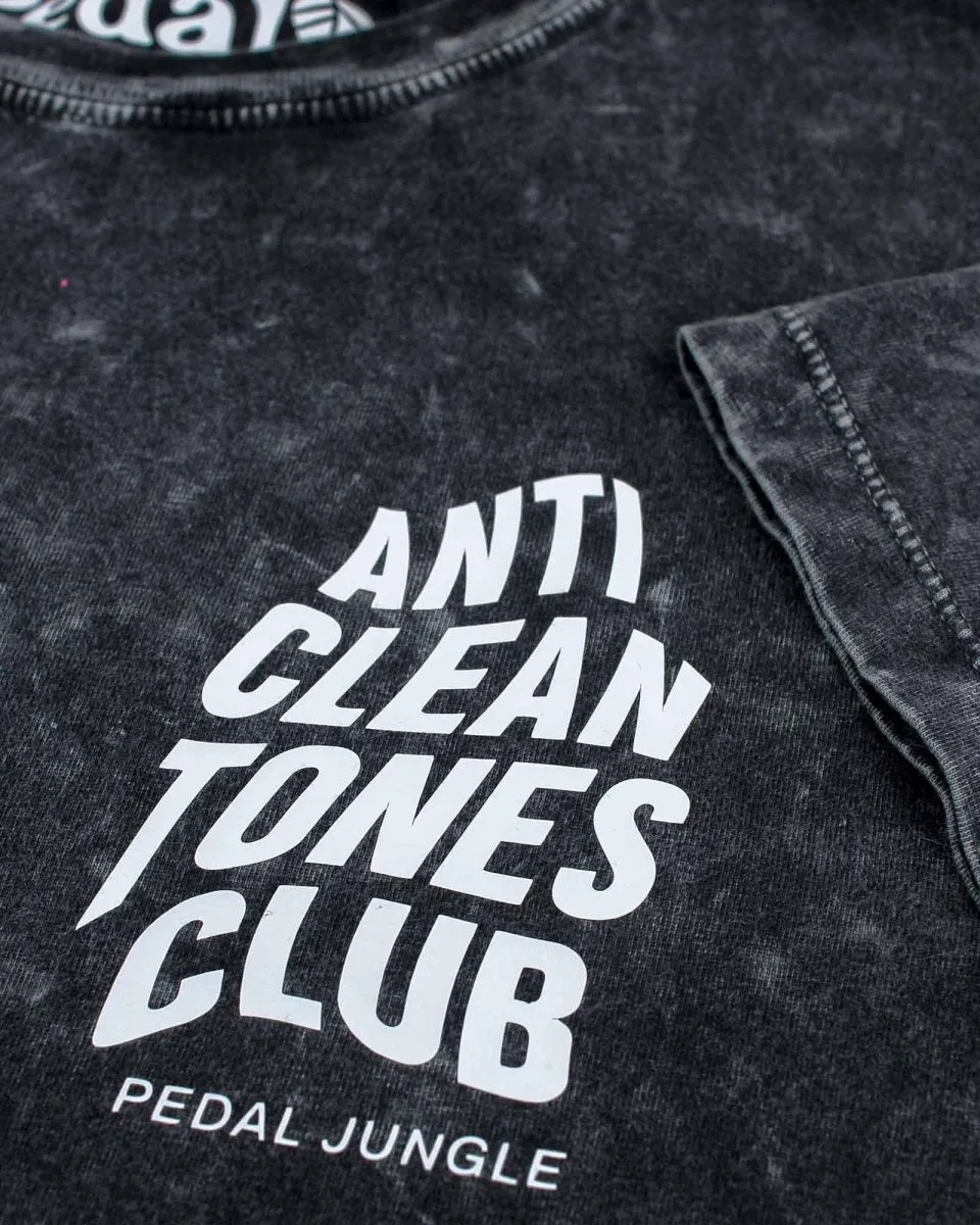 Anti Clean Tones Club Organic Vegan T-shirt Acid Black