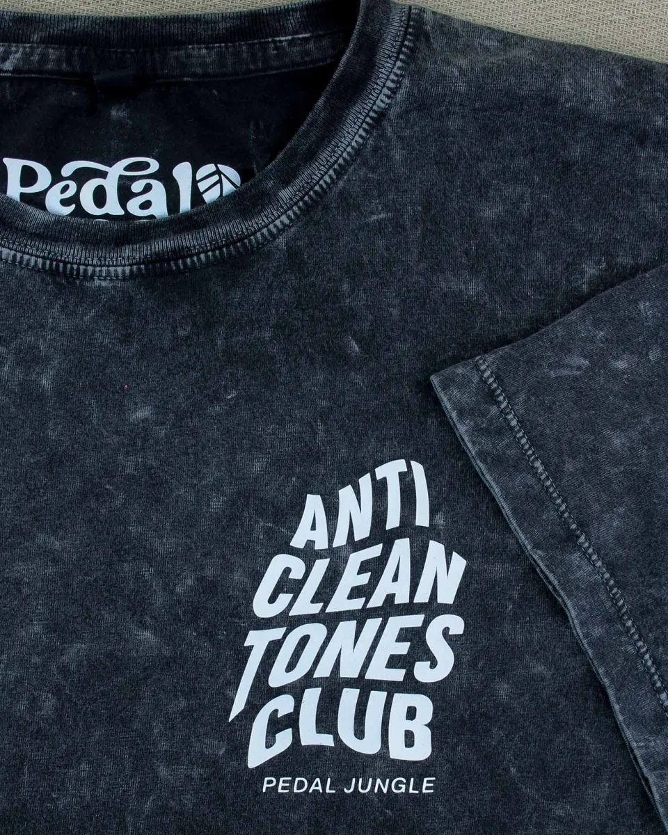 Anti Clean Tones Club Organic Vegan T-shirt Acid Black