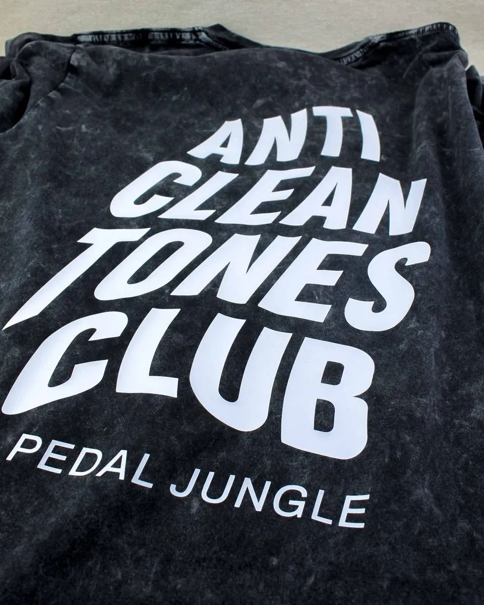 Anti Clean Tones Club Organic Vegan T-shirt Acid Black