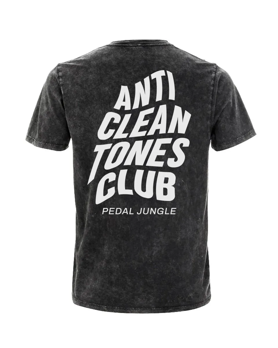 Anti Clean Tones Club Organic Vegan T-shirt Acid Black