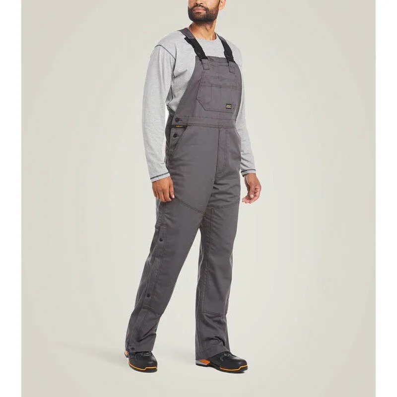 Ariat Men's Rebar Duracanvas Unlined Bib - Gray 10034653