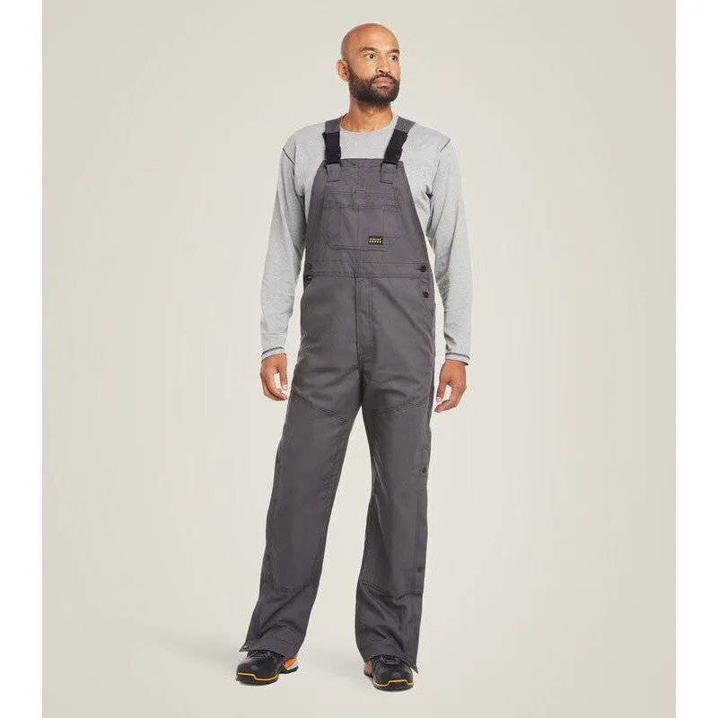 Ariat Men's Rebar Duracanvas Unlined Bib - Gray 10034653