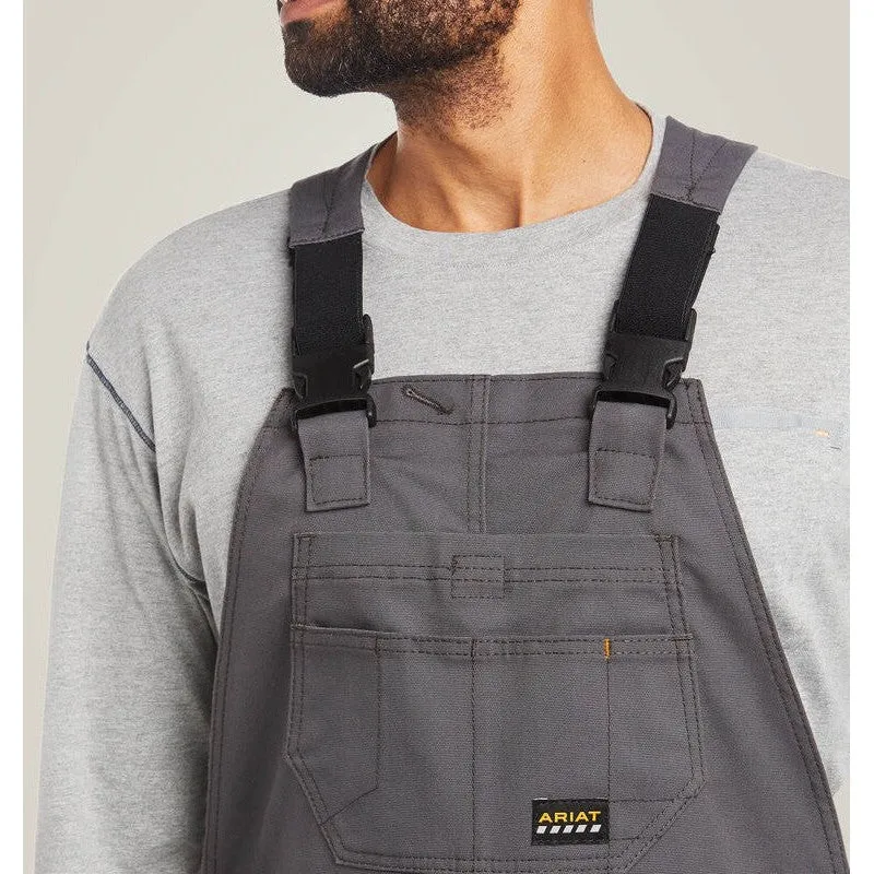 Ariat Men's Rebar Duracanvas Unlined Bib - Gray 10034653