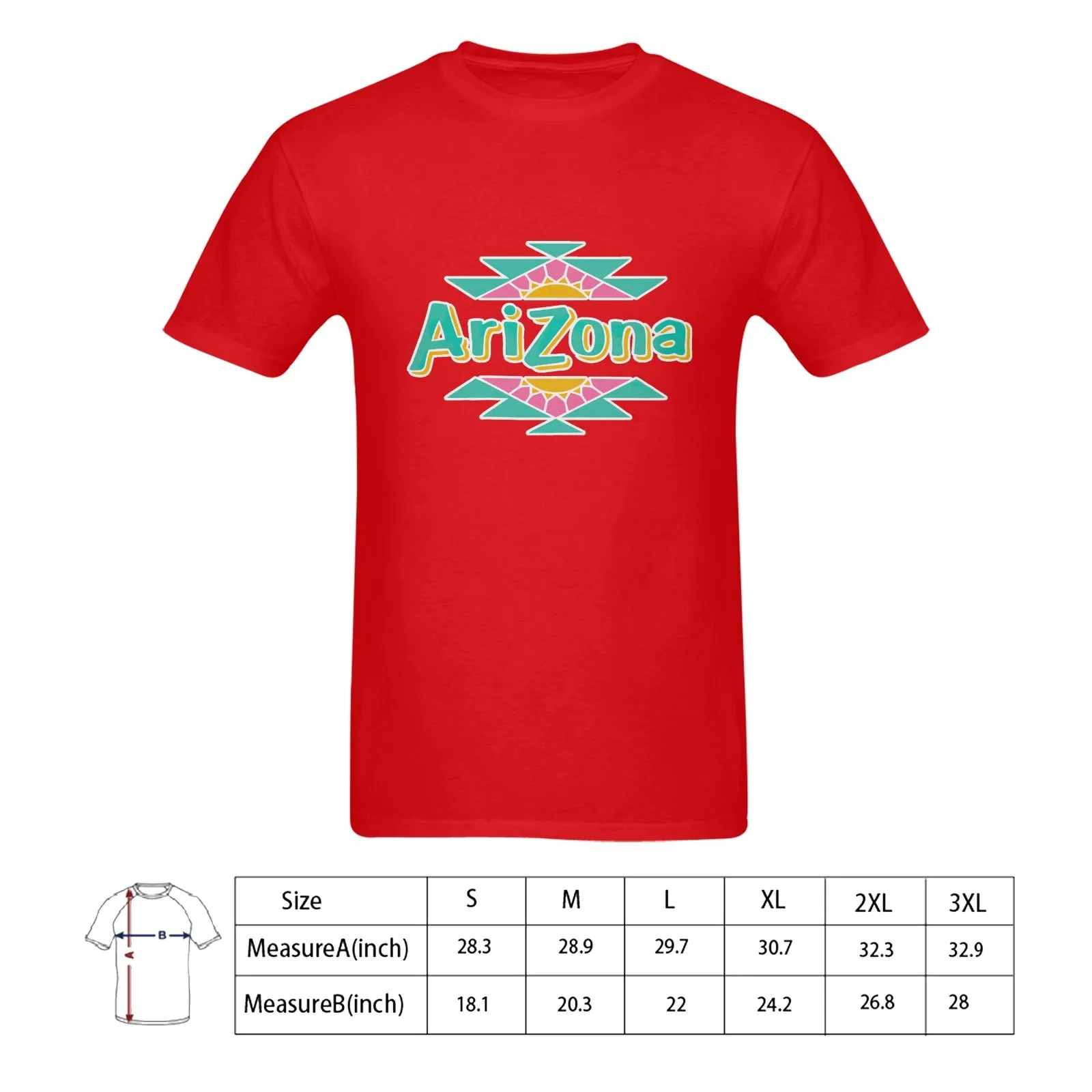 Arizona Tea Logo Men's T-shirt 100% Cotton