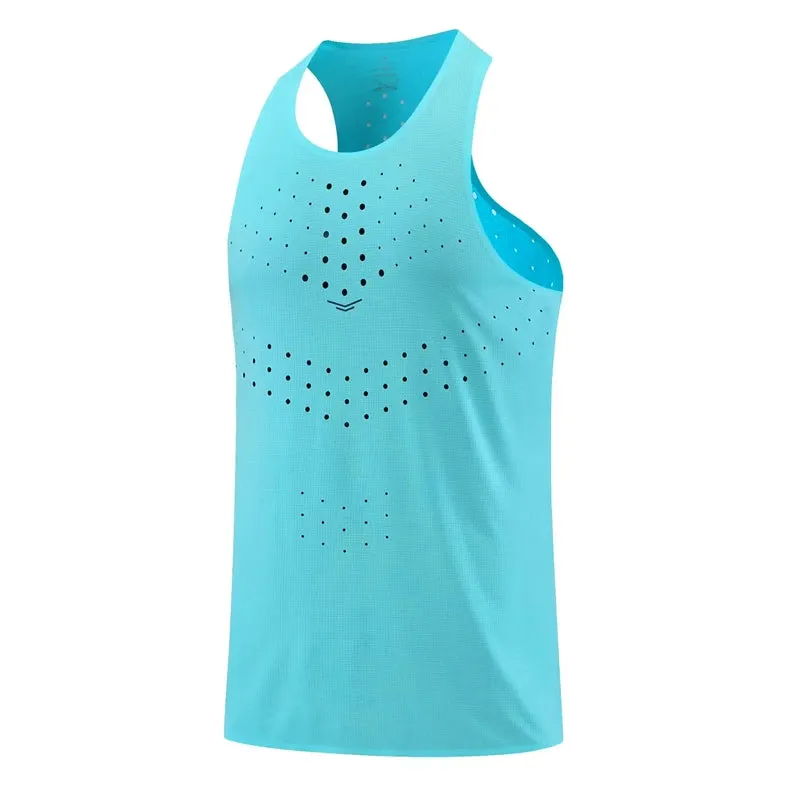 Athletics Tank Top Running Vest - Speed Sports Fitness Shirt, Sleeveless Men's and Women's Clothing, Athlete Track Field Singlet