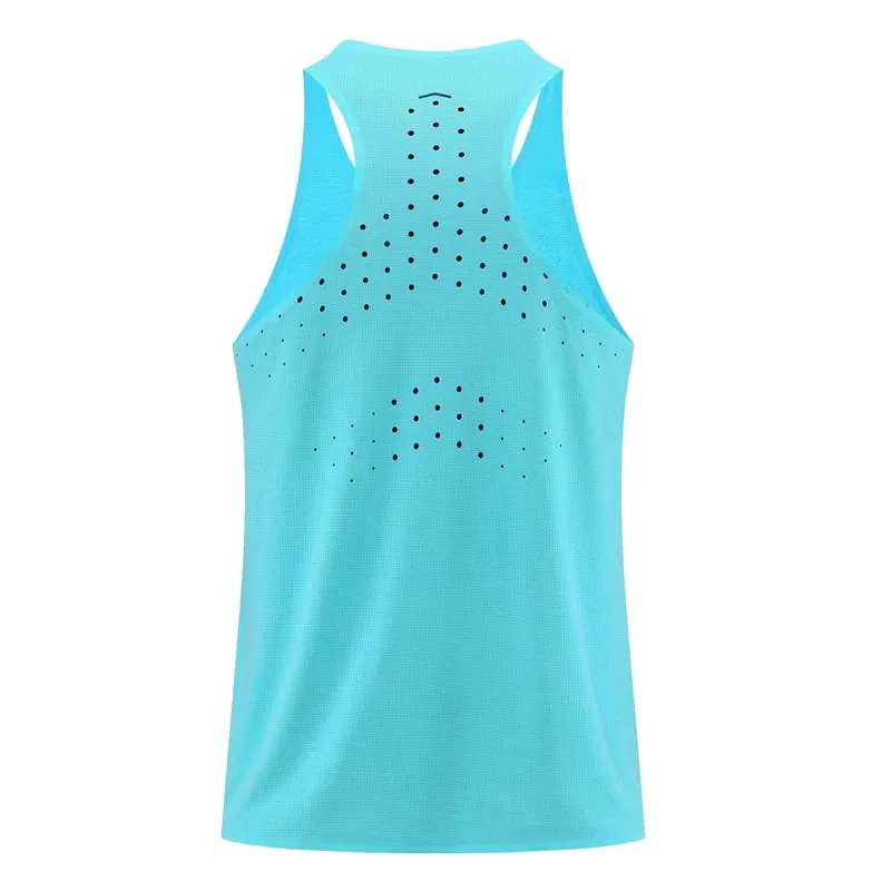 Athletics Tank Top Running Vest - Speed Sports Fitness Shirt, Sleeveless Men's and Women's Clothing, Athlete Track Field Singlet