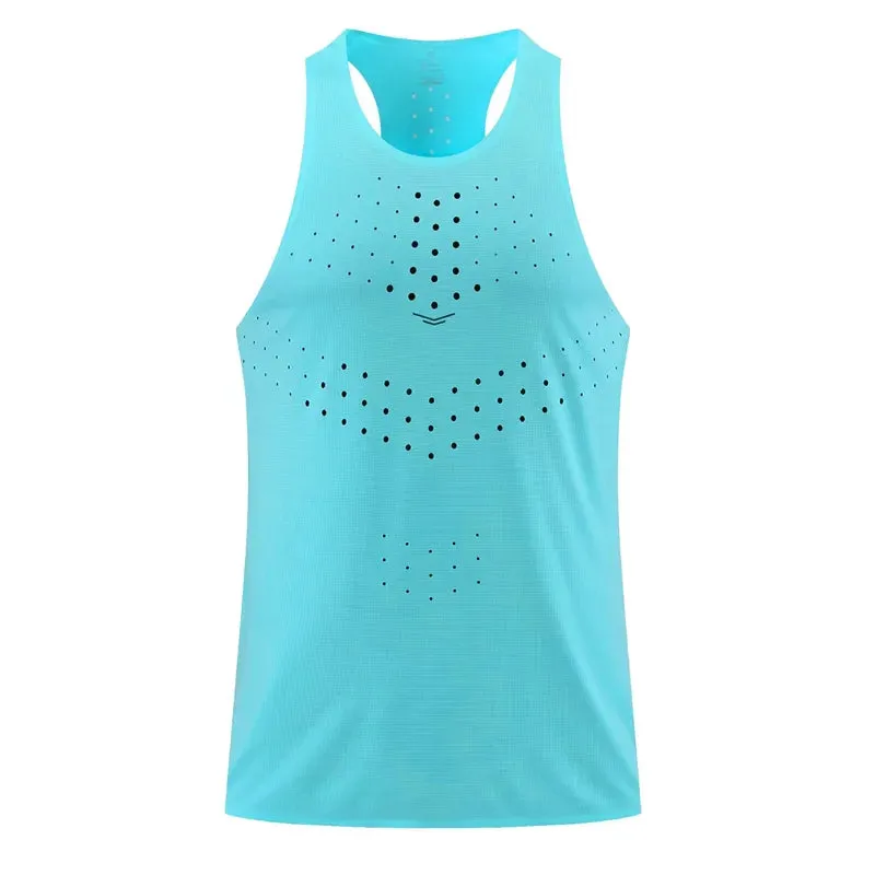 Athletics Tank Top Running Vest - Speed Sports Fitness Shirt, Sleeveless Men's and Women's Clothing, Athlete Track Field Singlet