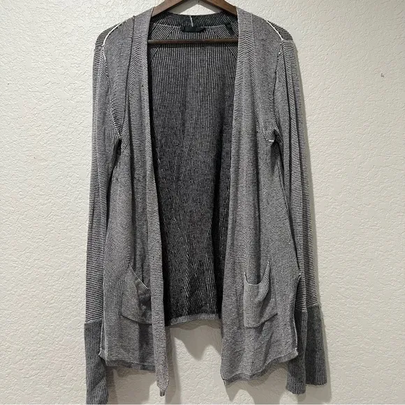 ATM Anthony Thomas Melillo Waffle Stitch Wool Cardigan size Medium