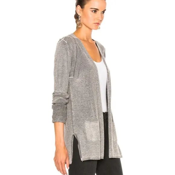 ATM Anthony Thomas Melillo Waffle Stitch Wool Cardigan size Medium