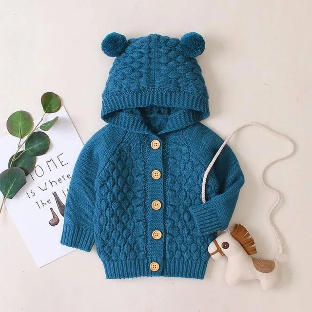 Baby Knitted & Hooded Cardigan