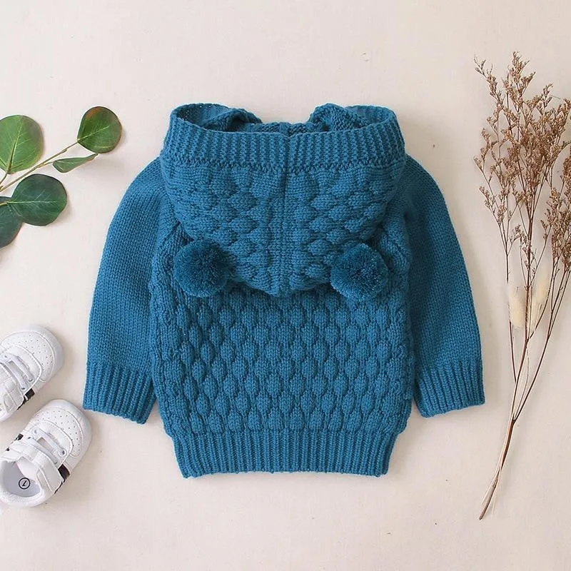 Baby Knitted & Hooded Cardigan