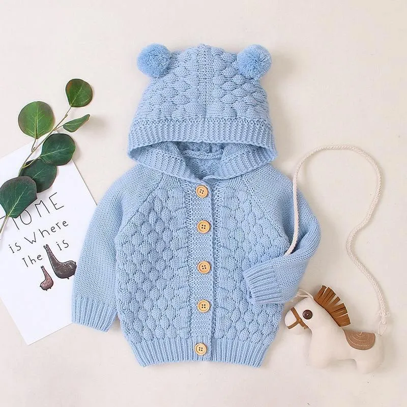Baby Knitted & Hooded Cardigan