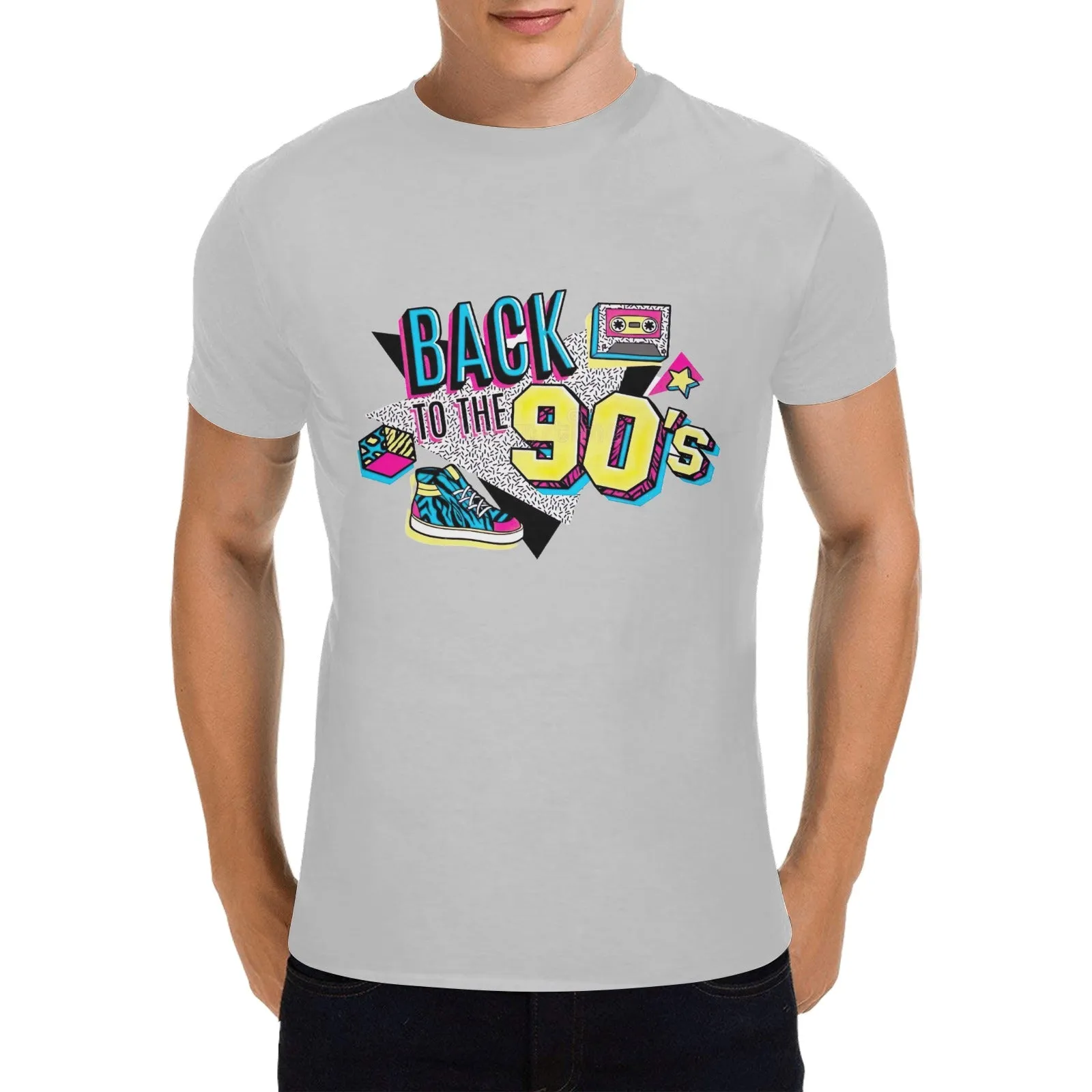 Back To The 90s Men's T-shirt 100% Cotton