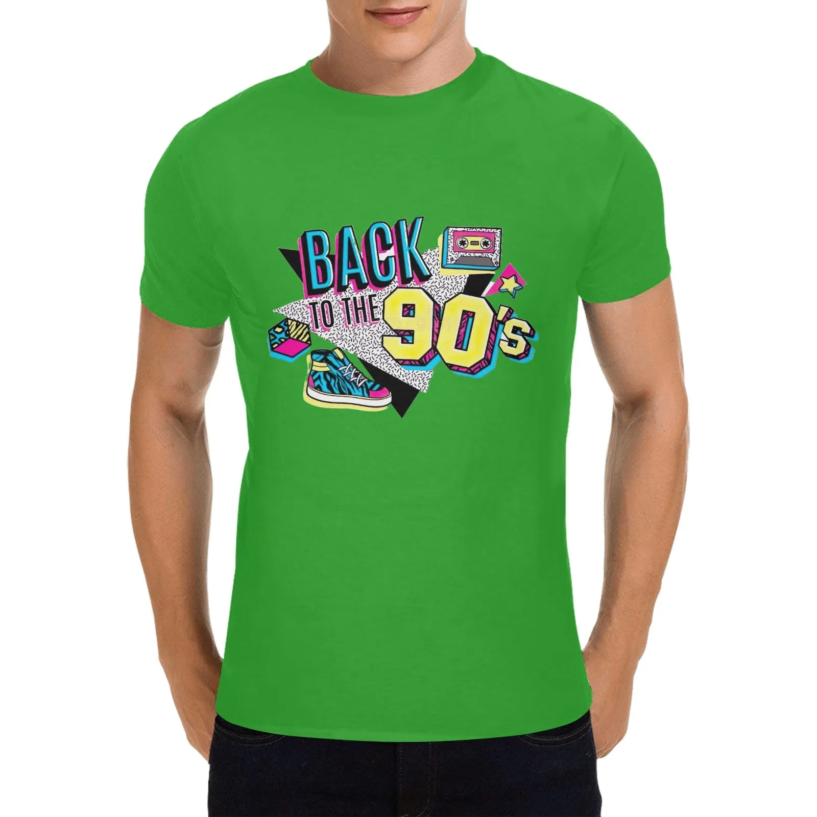 Back To The 90s Men's T-shirt 100% Cotton