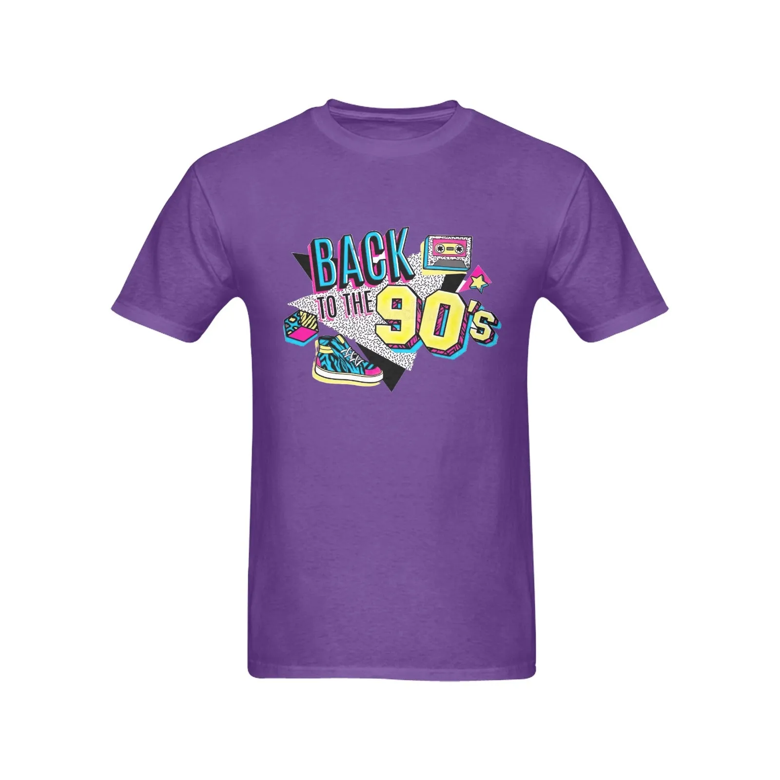 Back To The 90s Men's T-shirt 100% Cotton