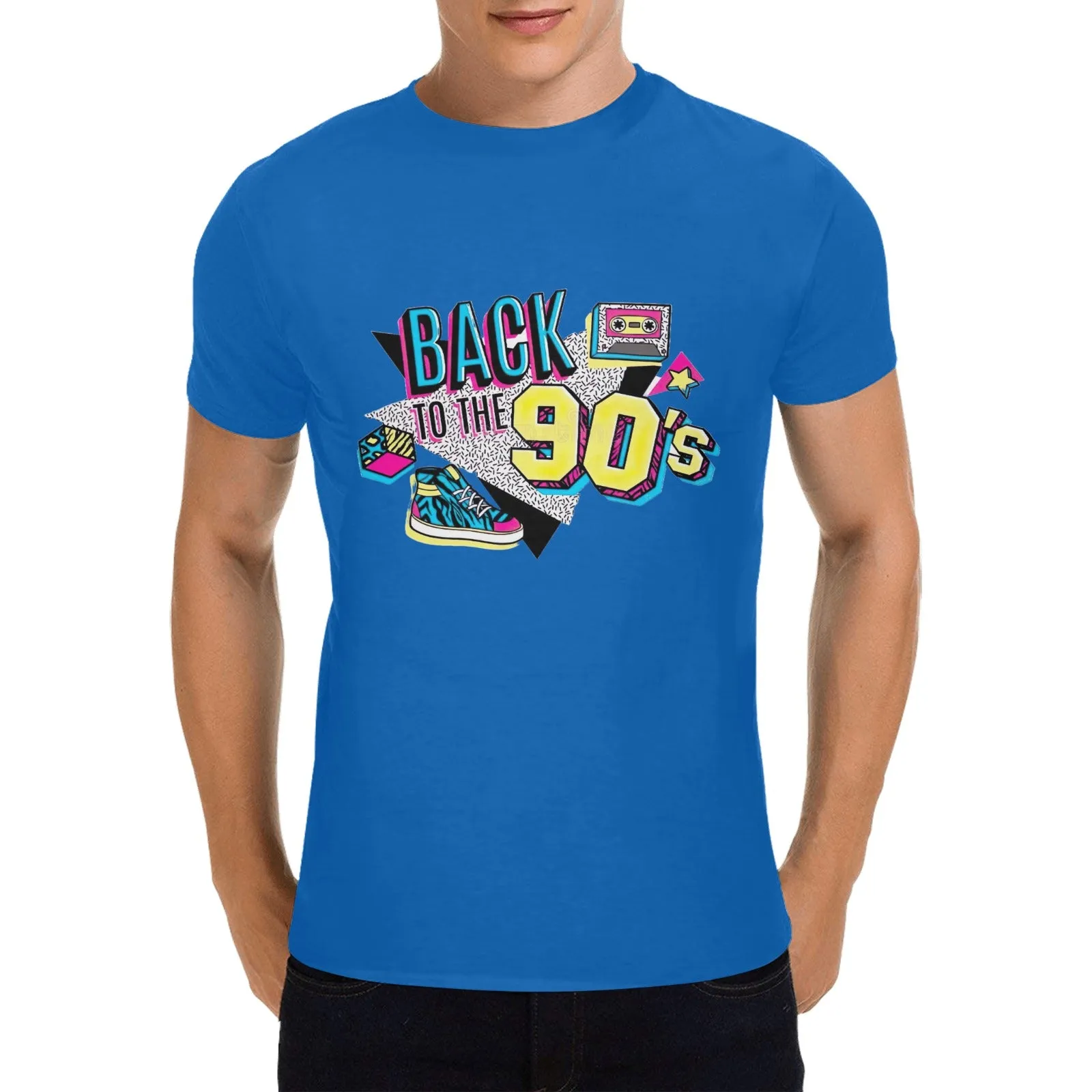 Back To The 90s Men's T-shirt 100% Cotton