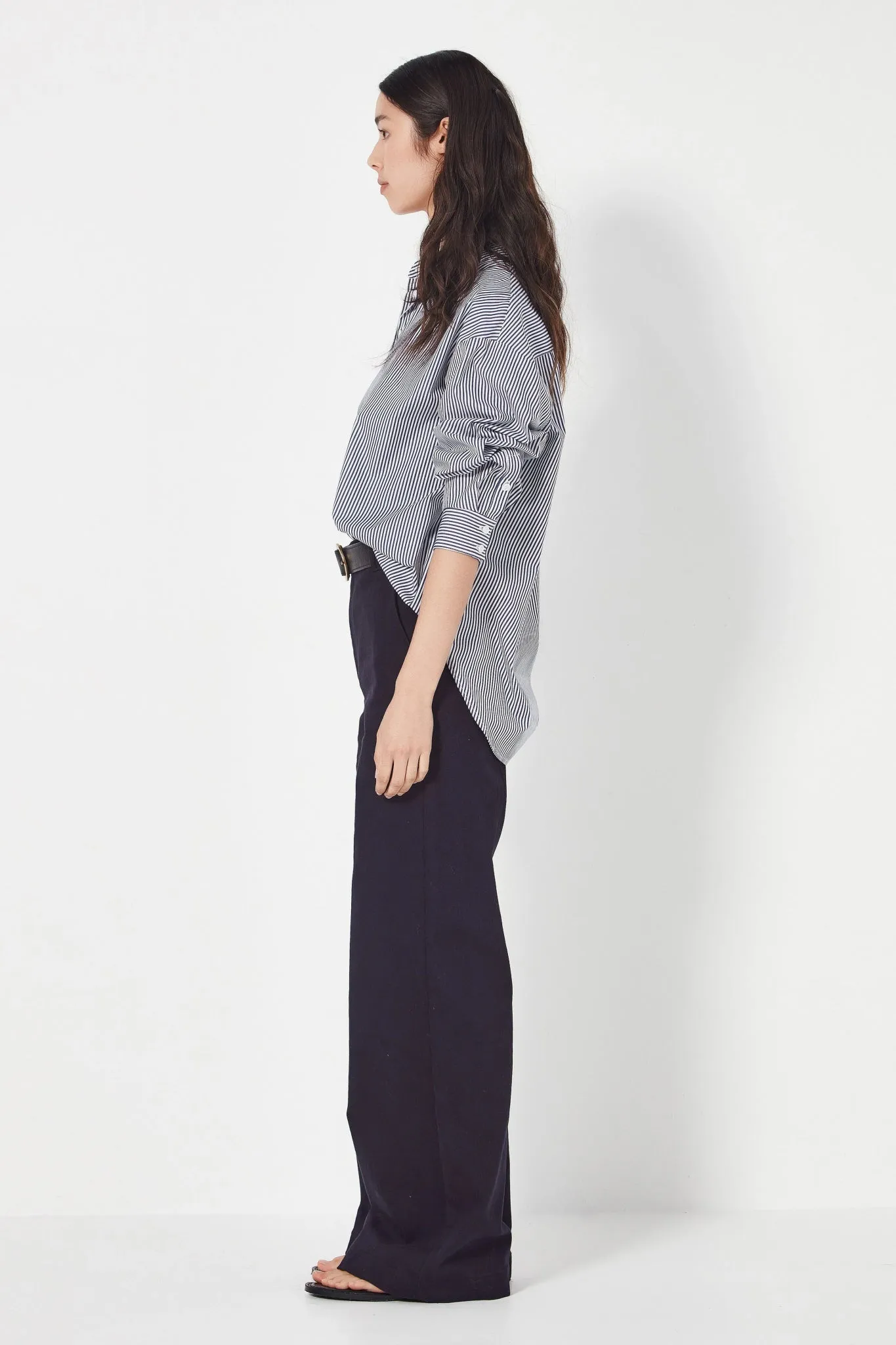 Baildon Shirt | Navy Stripe
