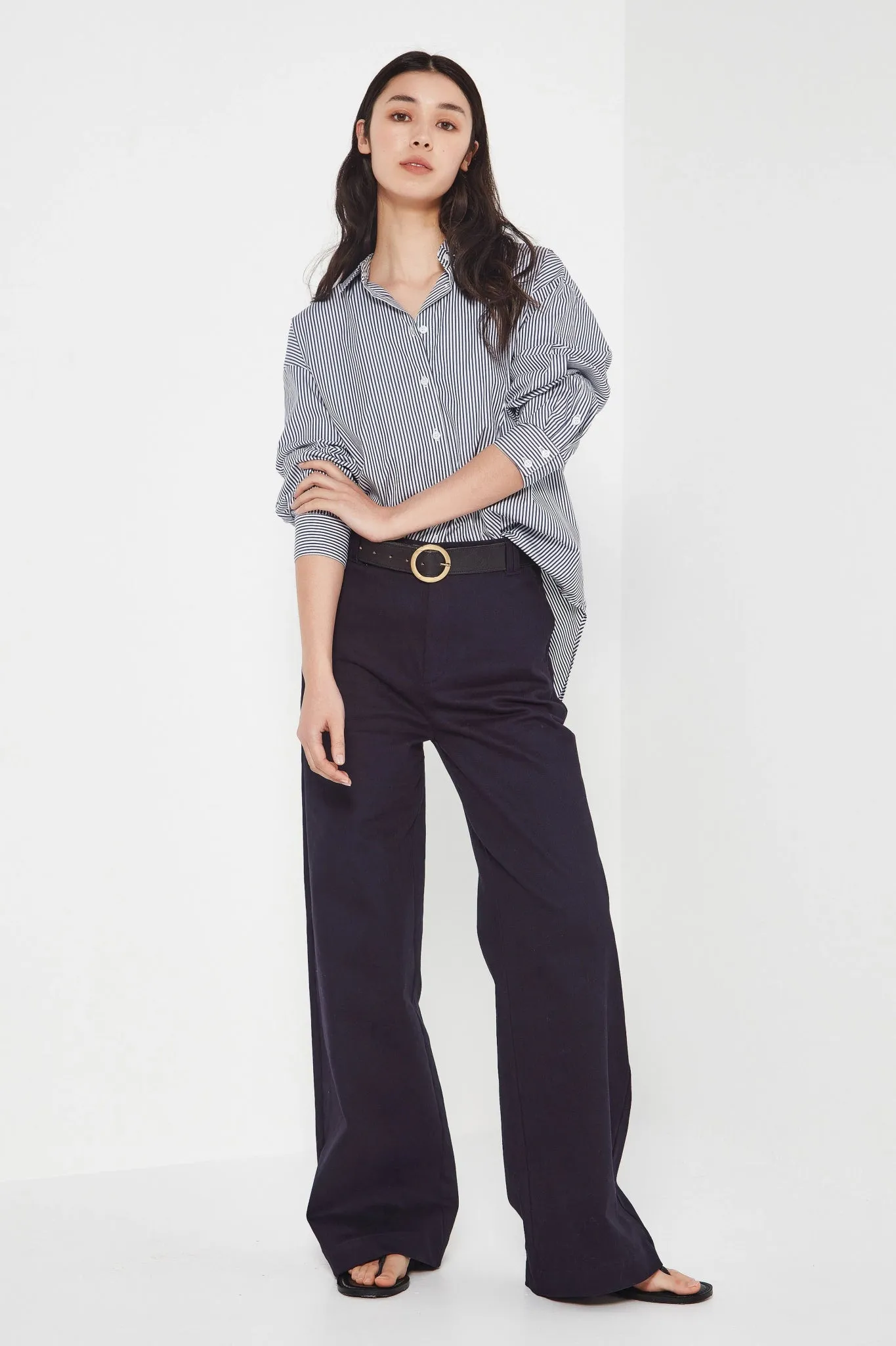 Baildon Shirt | Navy Stripe