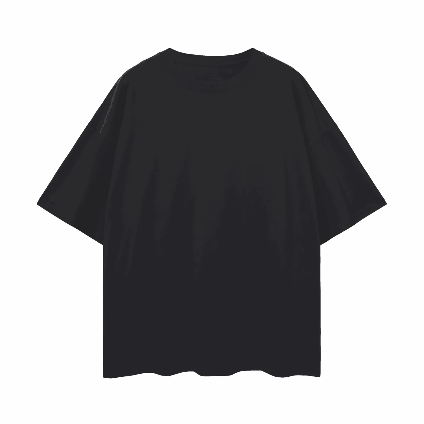 Banjee T-shirt Mad Rabbit Style Hip Hop Street Swagger on back of Black Oversize Deep Drop Shoulder Tee