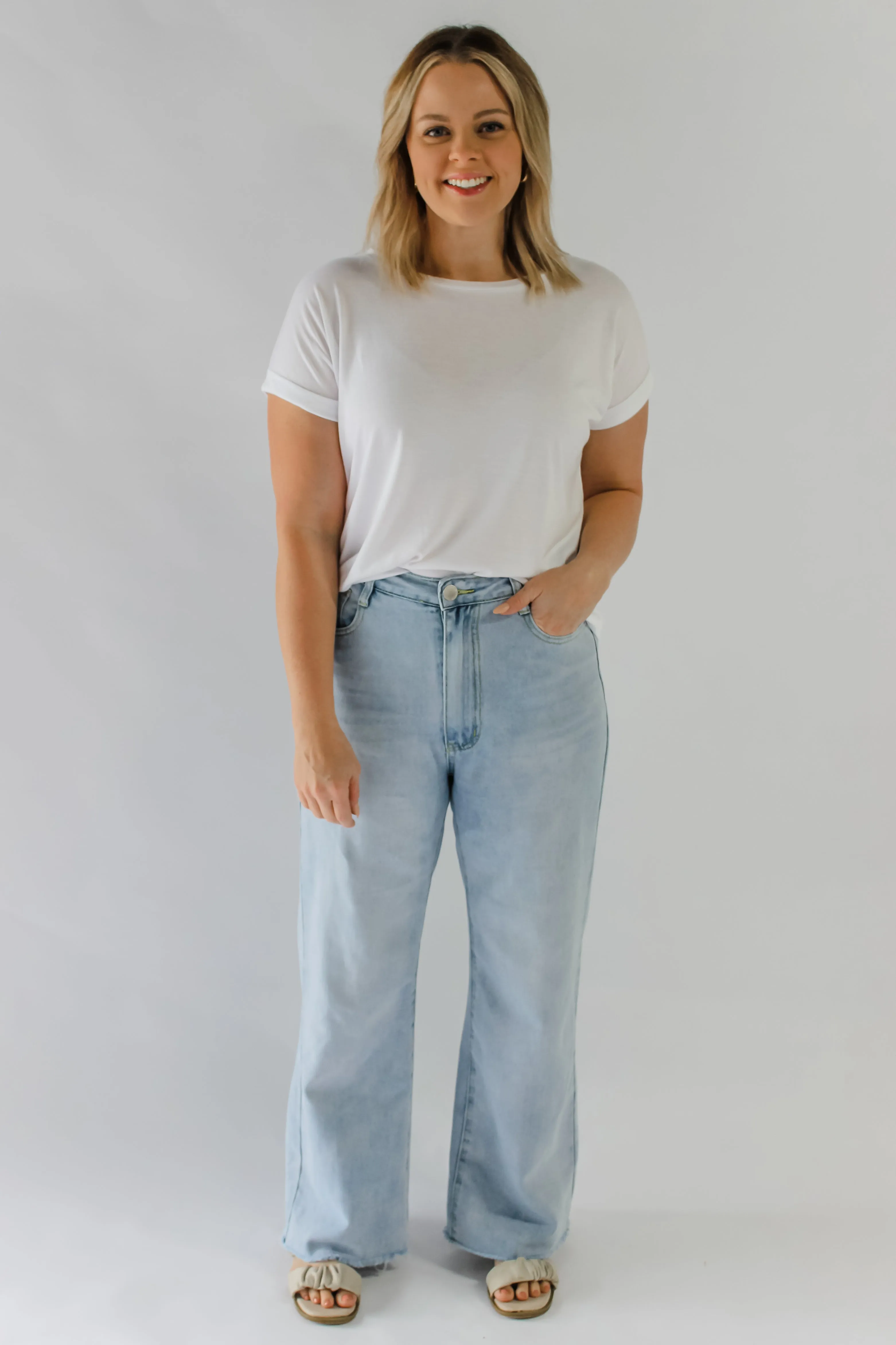 BASIC LOUNGEWEAR TEE - WHITE