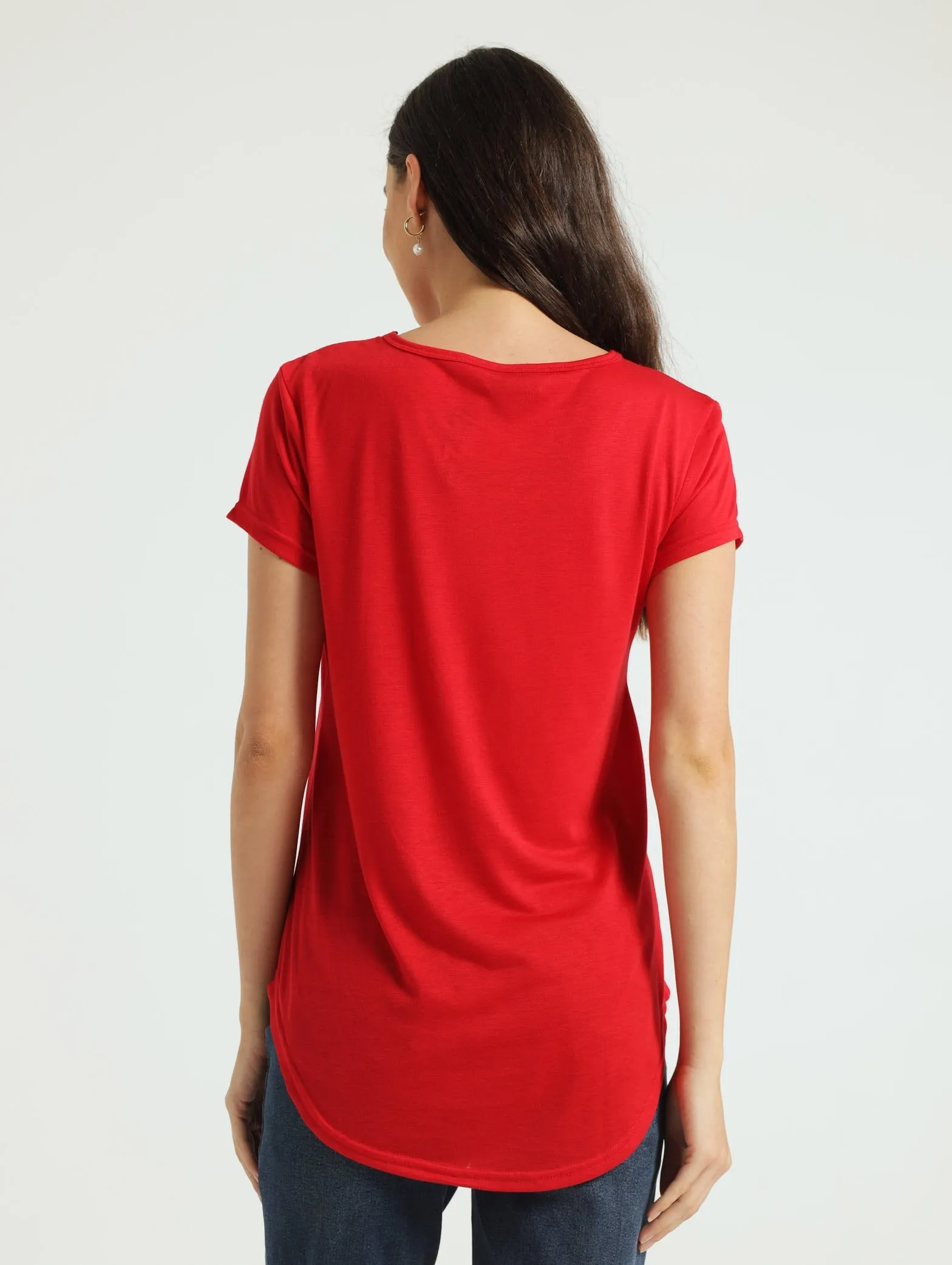 Basic Pocket Tee - Red