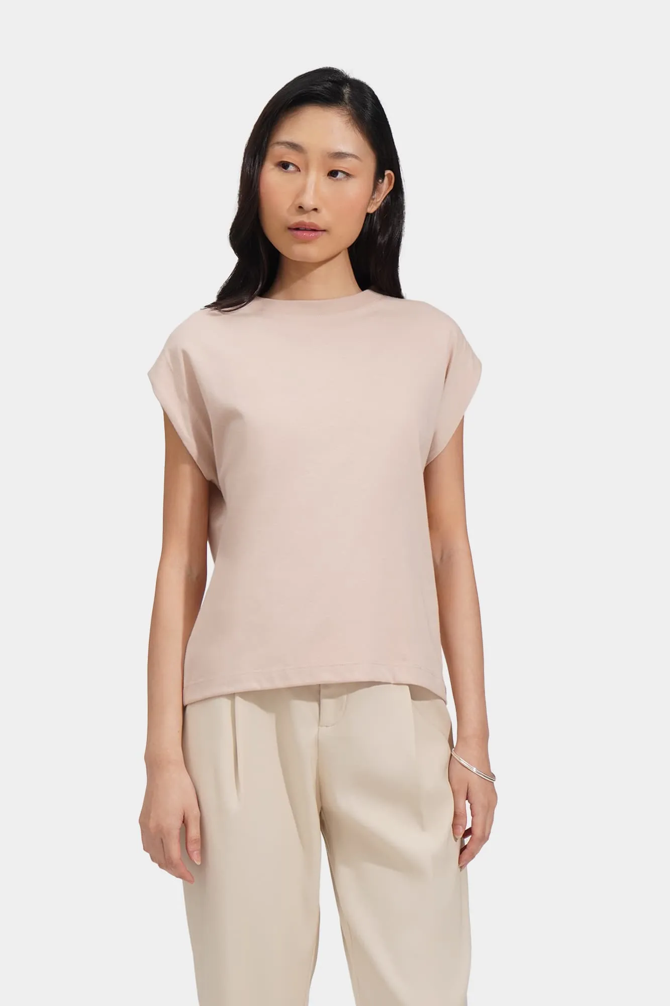 Basic Tee With Volume Sleeves