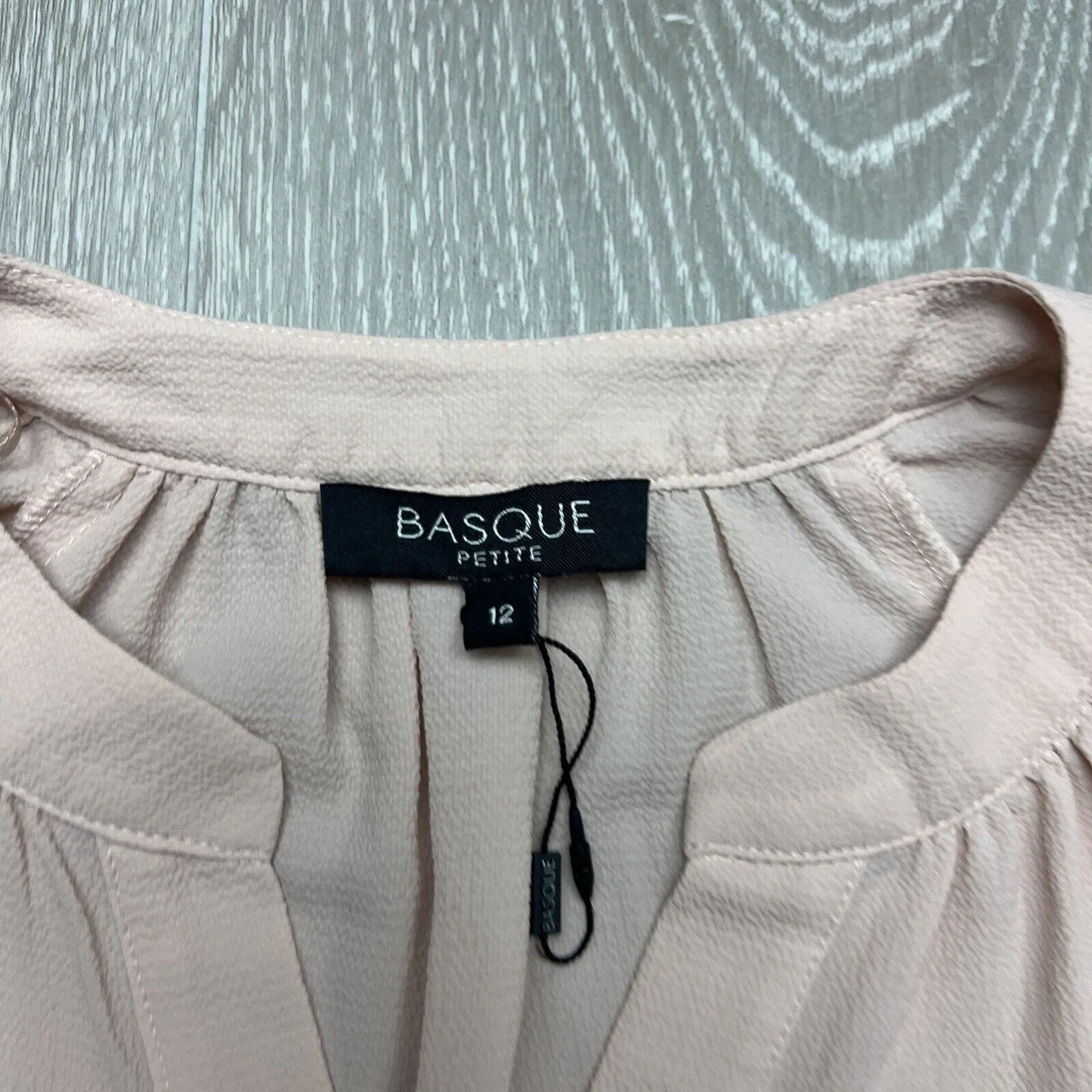 Basque Petites Womens Pink Top Size 12