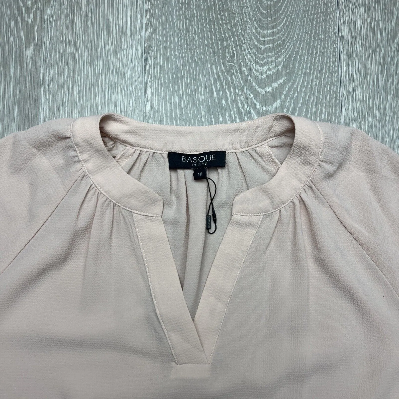 Basque Petites Womens Pink Top Size 12