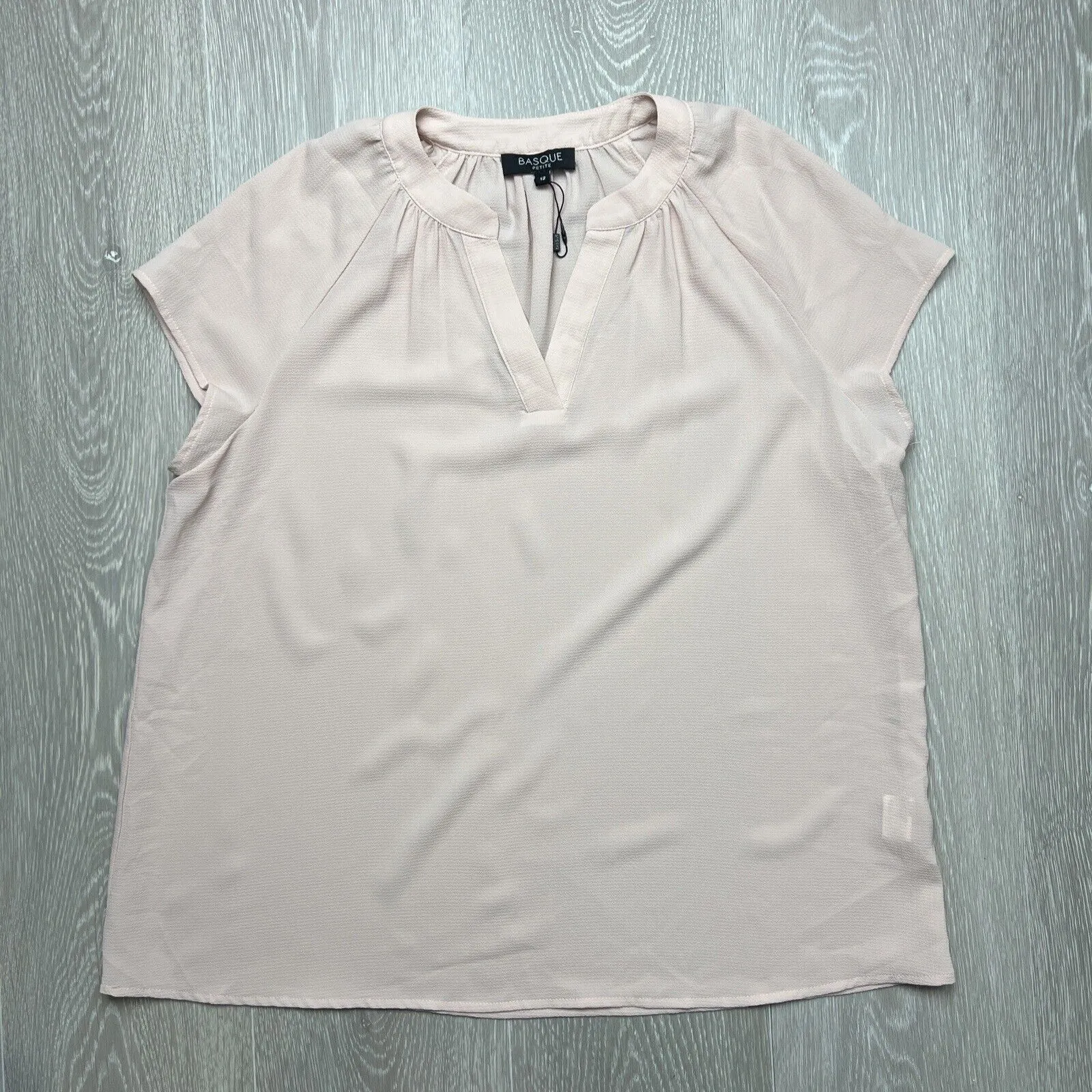 Basque Petites Womens Pink Top Size 12