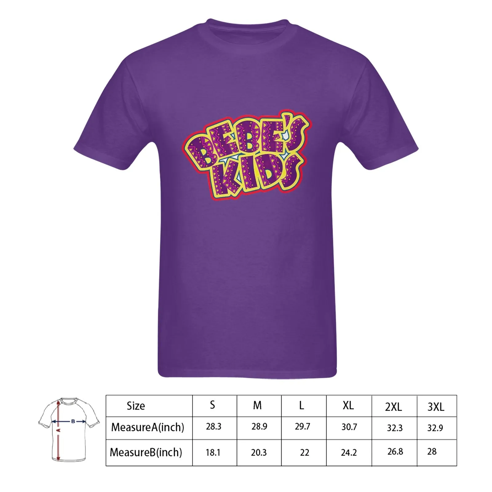 BEBE's Kids Men's T-shirt 100% Cotton