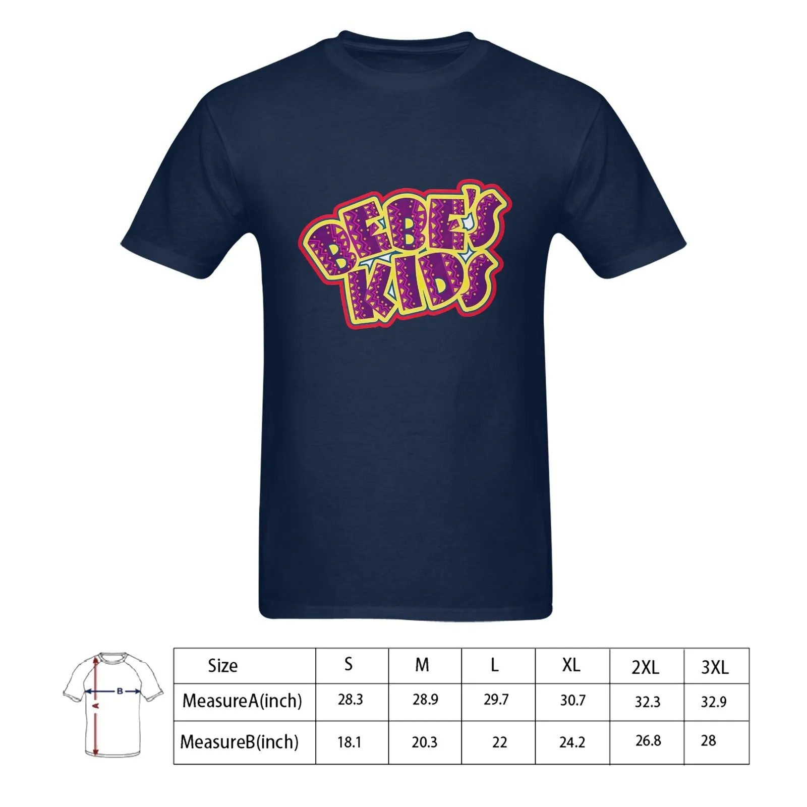 BEBE's Kids Men's T-shirt 100% Cotton
