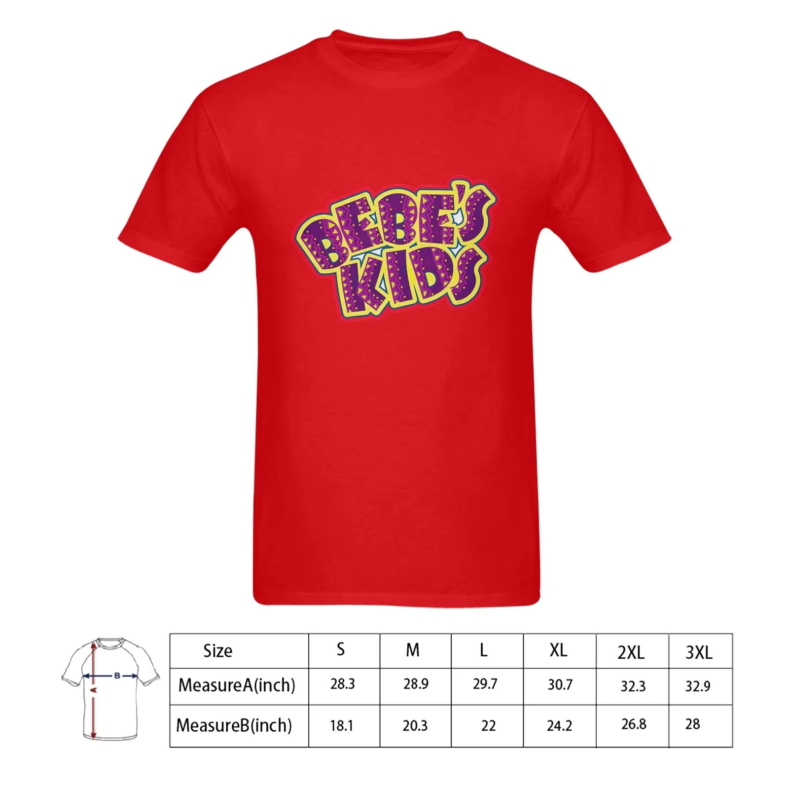 BEBE's Kids Men's T-shirt 100% Cotton