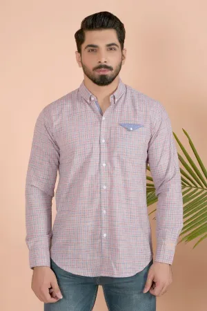 BEIGE PLAID SHIRT