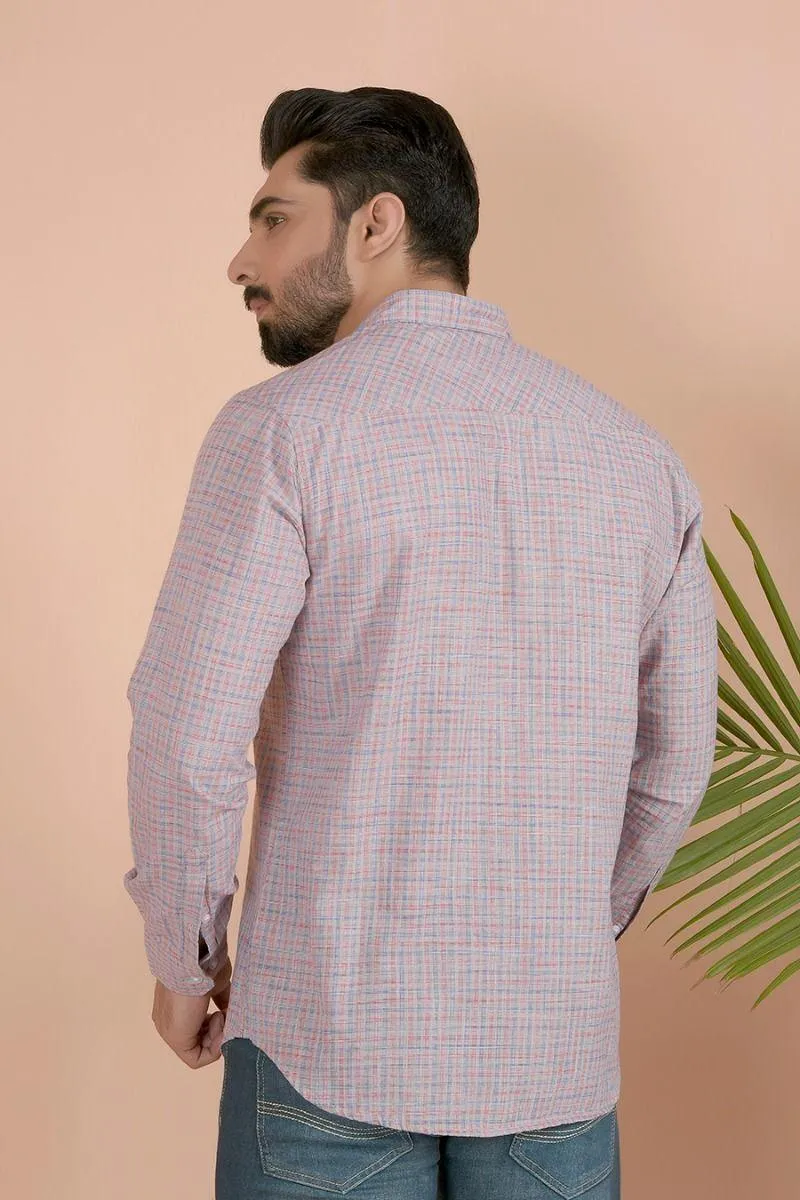BEIGE PLAID SHIRT