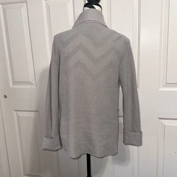 BEYOND THREADS Asymmetric Alpaca Cardigan