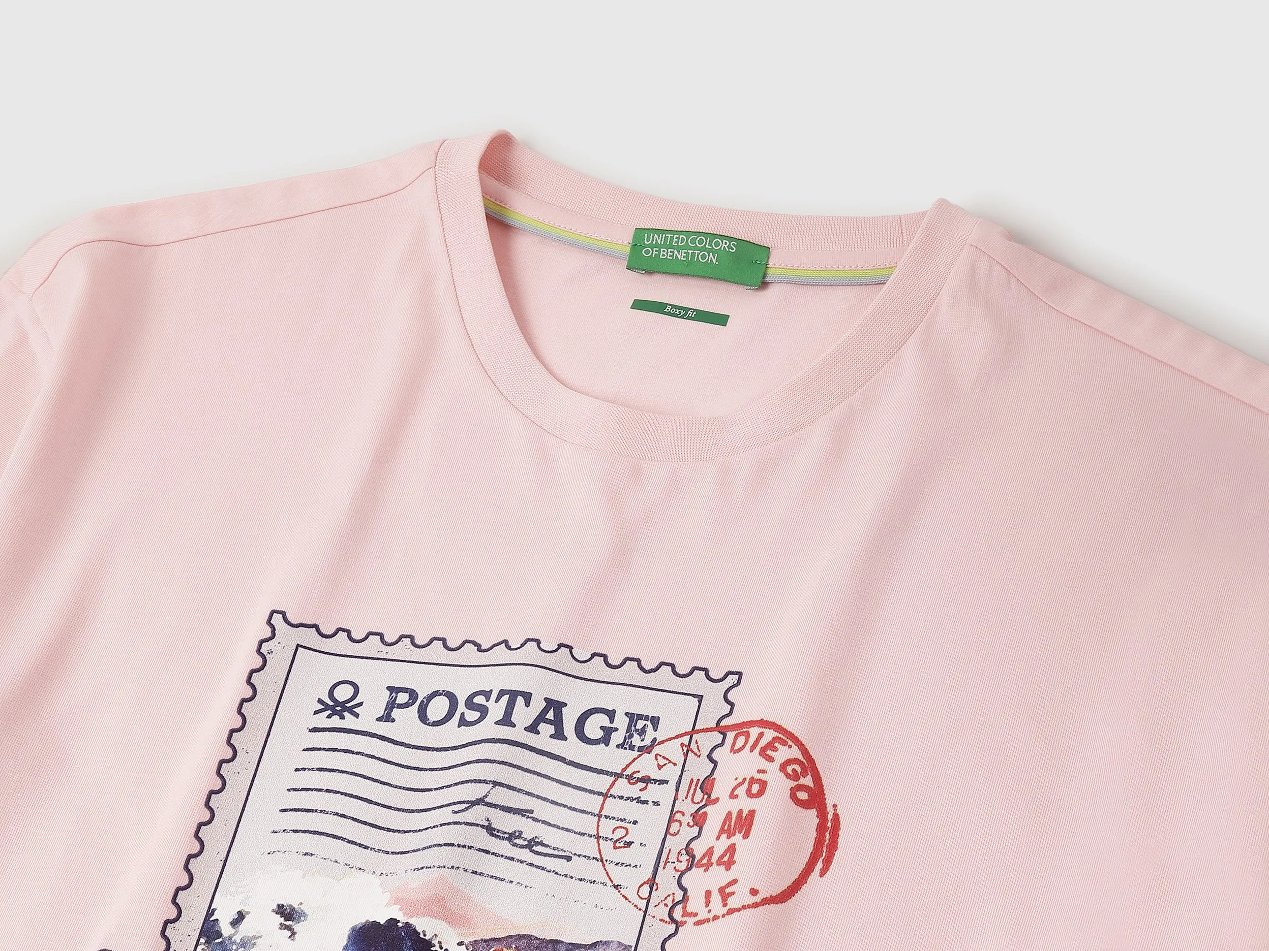 Boxy Fit Round Neck Printed T-Shirt