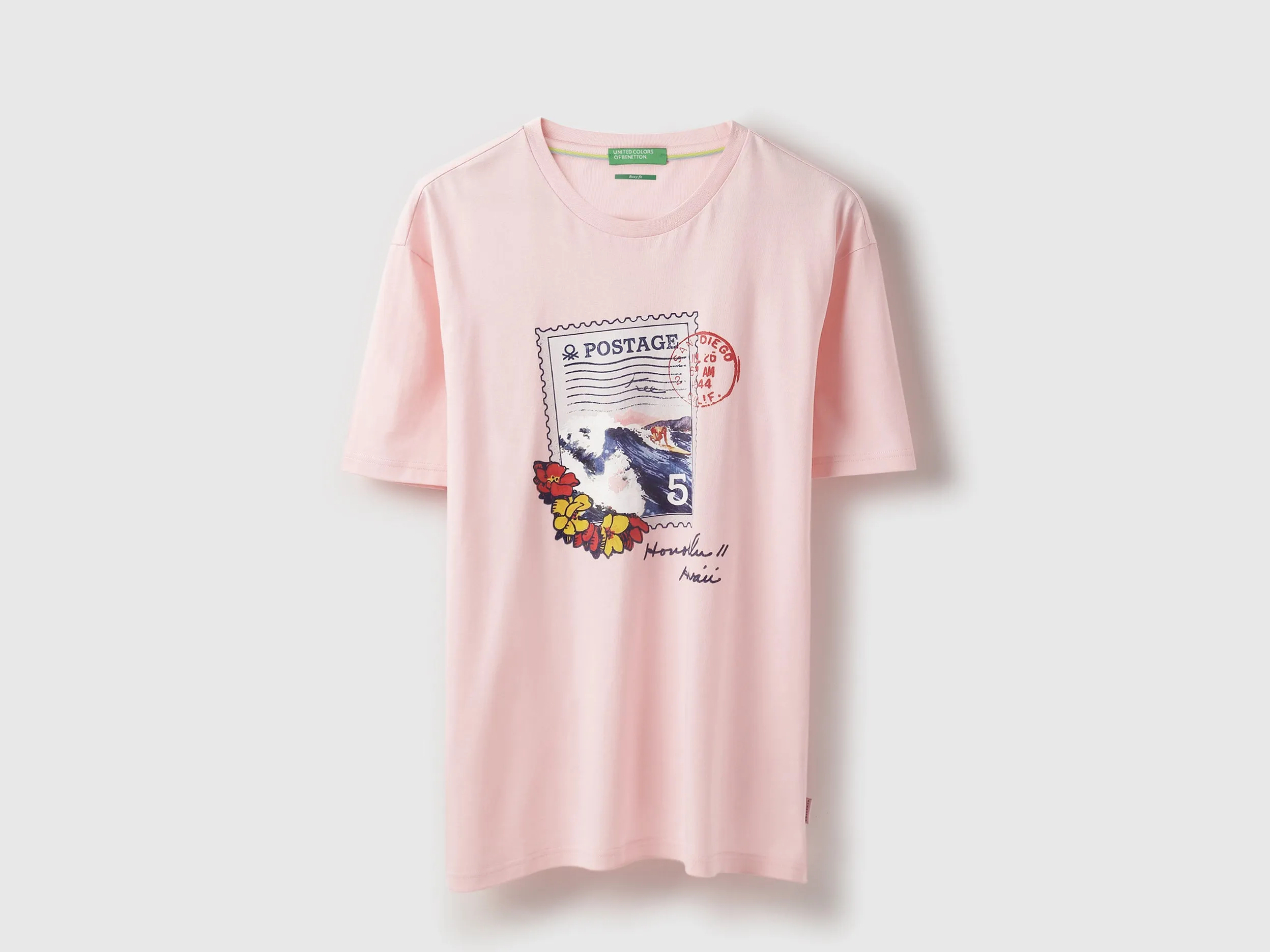 Boxy Fit Round Neck Printed T-Shirt