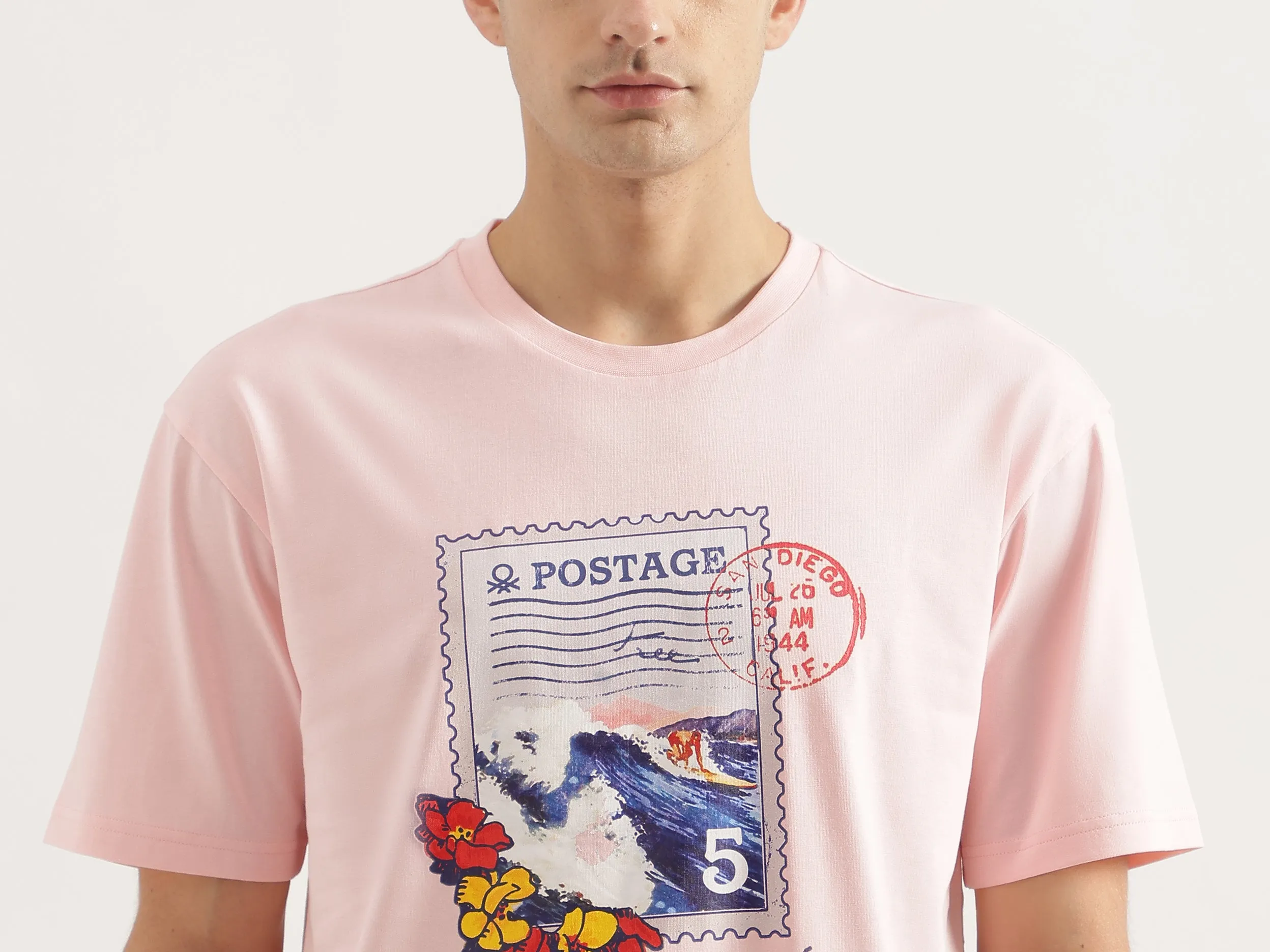 Boxy Fit Round Neck Printed T-Shirt